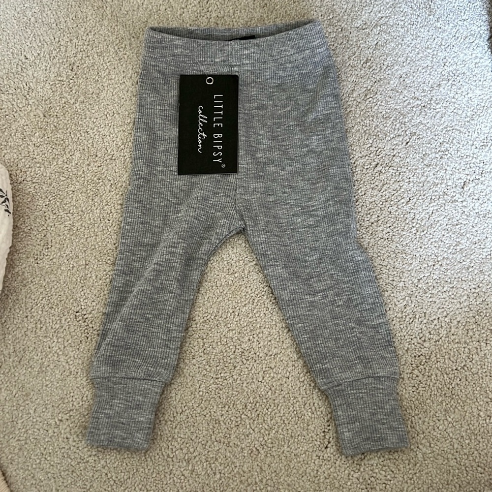 Little bipsy grey baby leggings
